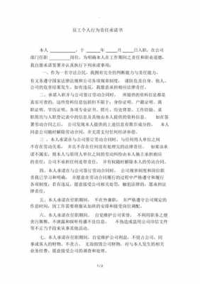 个人行为承诺书模板_个人行为承诺书怎么写-第3张图片-马瑞范文网