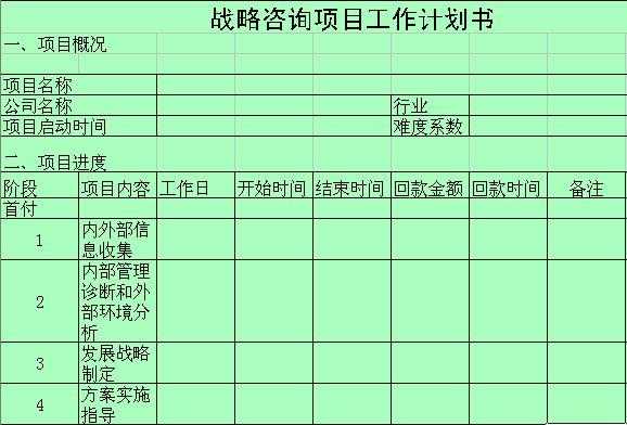 咨询项目计划-咨询项目方案模板-第3张图片-马瑞范文网