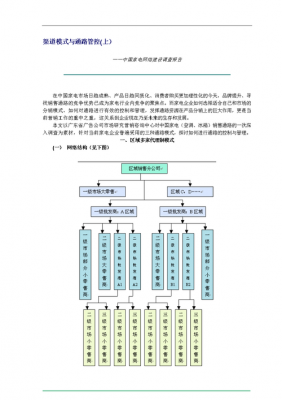 什么叫通路管理-通路模式策划方案模板-第2张图片-马瑞范文网