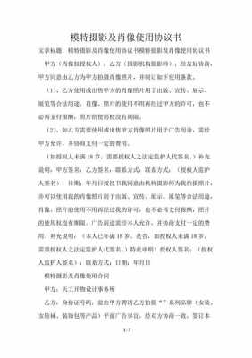 肖像使用协议书参考文本及简要说明-第3张图片-马瑞范文网