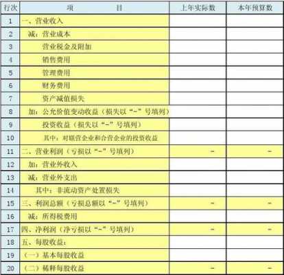 年度财务预算表excel 年度财务预算表格模板-第3张图片-马瑞范文网