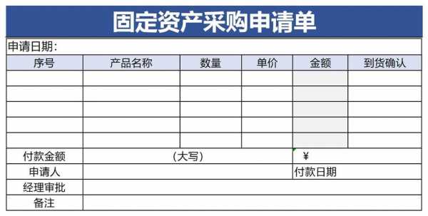  固定资产申购单模板「固定资产申购单怎么写」-第3张图片-马瑞范文网