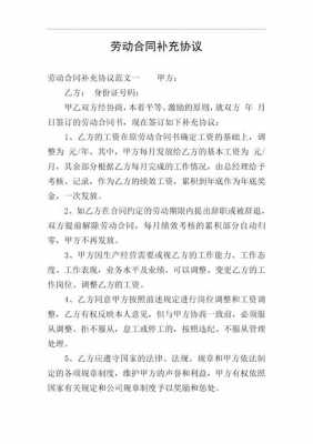 劳动补充合同书模板_劳动合同补充协议书详细范本-第2张图片-马瑞范文网