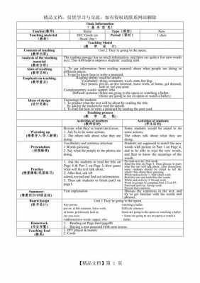 初中英语教学设计英文版模板-初中英文教学设计模板-第2张图片-马瑞范文网