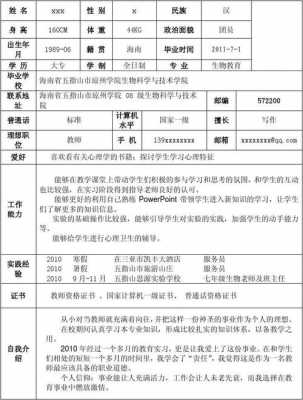 高校教师求职简历模板-第3张图片-马瑞范文网