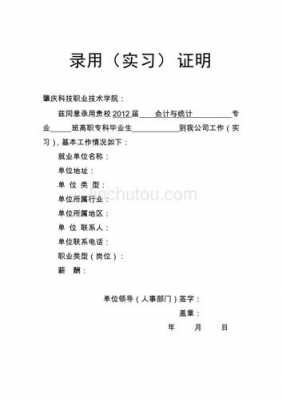 公司实习录用证明模板,实践单位录用证明 -第2张图片-马瑞范文网