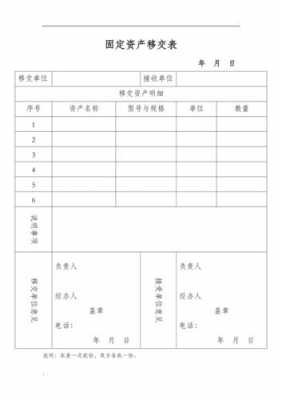 固定资产交接表模板（固定资产交接表格）-第3张图片-马瑞范文网