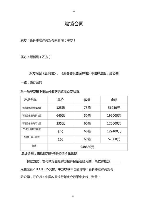 烟酒采购申请怎么写-采购烟酒饮品合同模板-第2张图片-马瑞范文网