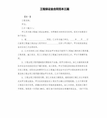 工程合同款支付保证金 工程合同模板保证金-第3张图片-马瑞范文网