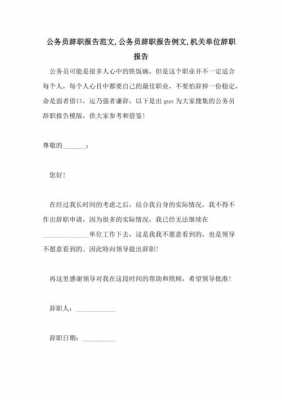 机关辞职报告书模板,机关单位辞职报告怎么写简单点而又大方得体 -第2张图片-马瑞范文网