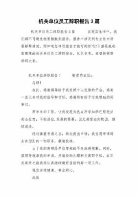 机关辞职报告书模板,机关单位辞职报告怎么写简单点而又大方得体 -第1张图片-马瑞范文网