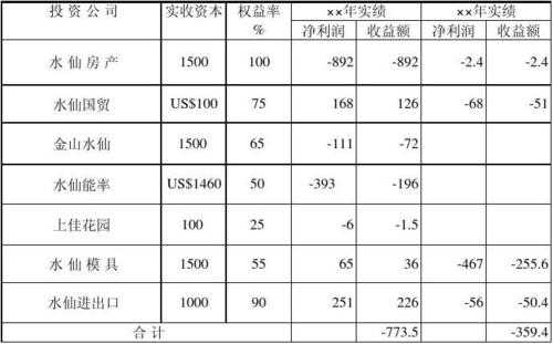 投资收益评价模板（投资收益评价指标）-第2张图片-马瑞范文网