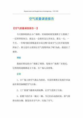 环境空气现状调查的内容包括哪些?-空气环境分析报告模板-第3张图片-马瑞范文网