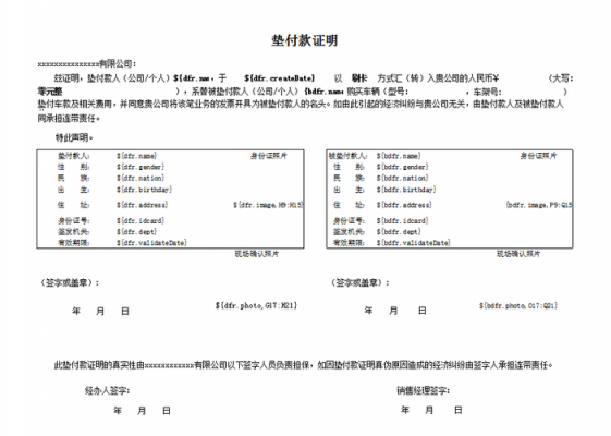 垫付款模板-第1张图片-马瑞范文网