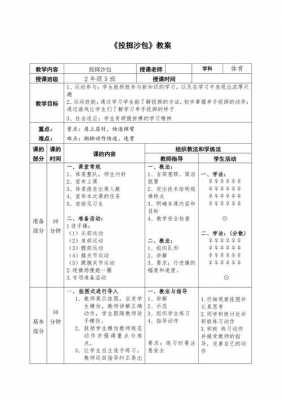 上步投沙包教案模板_上步投沙包试讲-第2张图片-马瑞范文网