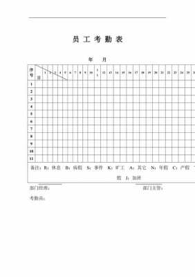 酒店考勤表模板（酒店员工考勤表模板）-第1张图片-马瑞范文网