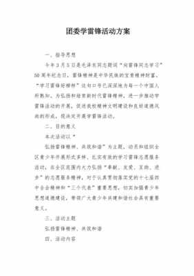 关于共青团学雷锋活动模板的信息-第2张图片-马瑞范文网