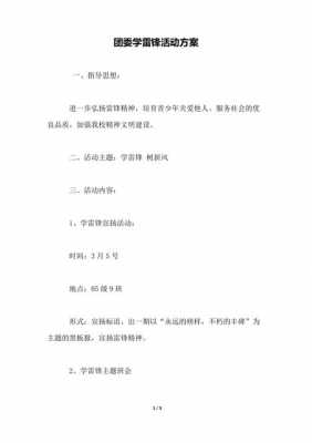 关于共青团学雷锋活动模板的信息-第3张图片-马瑞范文网