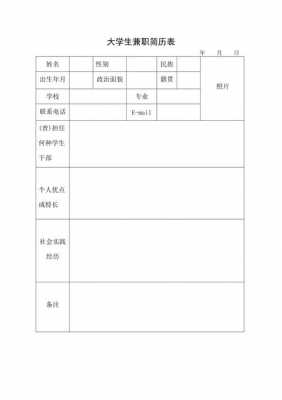 做兼职个人简历表模板（做兼职个人简历怎么写）-第3张图片-马瑞范文网