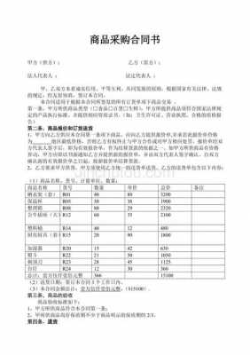 采购协议模板超市-第1张图片-马瑞范文网