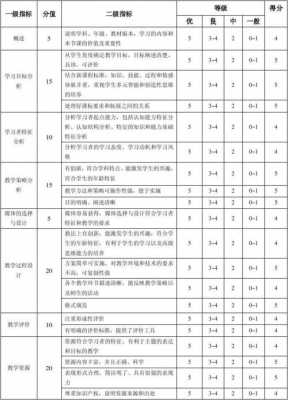 教学评价量表模板_教学评价标准表格-第2张图片-马瑞范文网