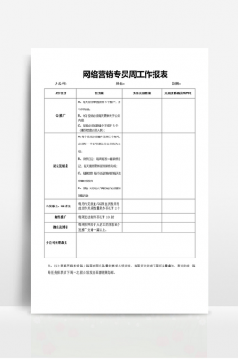 网络营销报告3000字 网络营销报表模板-第2张图片-马瑞范文网