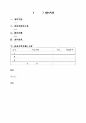 公司培训大纲模板（公司培训大纲模板范文）-第1张图片-马瑞范文网