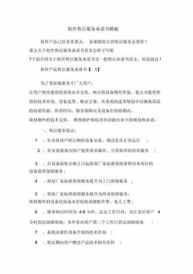 软件售后服务方案及措施 软件售后服务承诺书模板-第2张图片-马瑞范文网