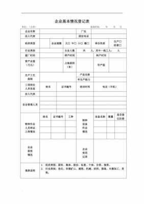 企业情况登记表模板下载-企业情况登记表模板-第2张图片-马瑞范文网