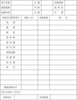  旅行社付款单模板「旅行社报账单模板」-第3张图片-马瑞范文网