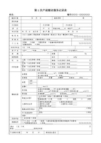  孕产妇下乡记录模板「孕产妇下乡记录模板怎么写」-第3张图片-马瑞范文网