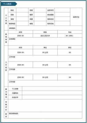 学术简历模板格式-第3张图片-马瑞范文网