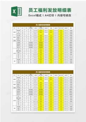 员工福利清单表-员工福利明细表模板-第3张图片-马瑞范文网