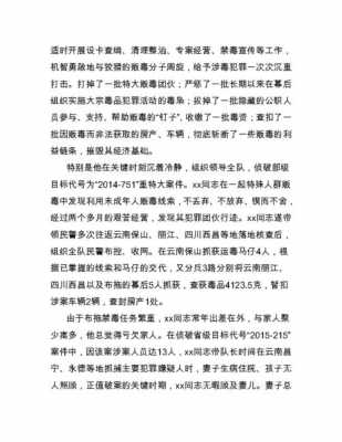 禁毒专干主要事迹模板_禁毒专干先进事迹材料-第2张图片-马瑞范文网