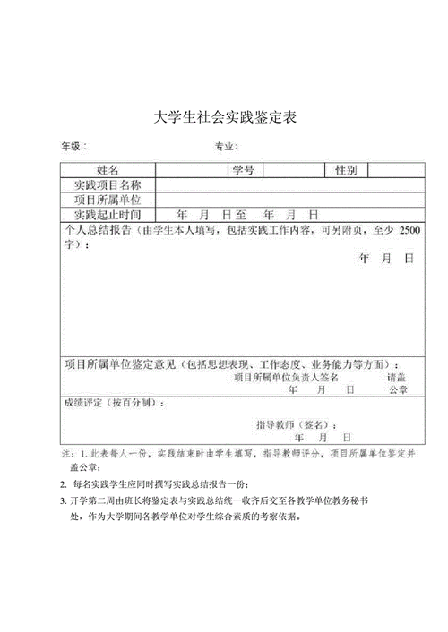 大学生实践鉴定表模板_大学生实践鉴定表自我总结-第2张图片-马瑞范文网