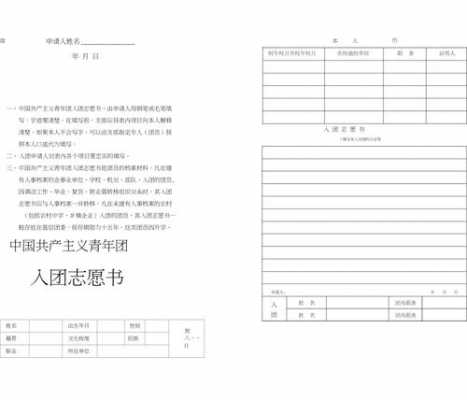 入团志愿书格式模板图 样本-入团志愿书格式模板-第2张图片-马瑞范文网