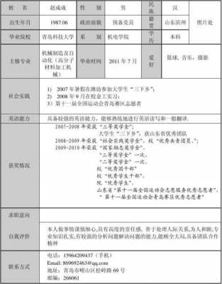 中文学术简历模板（学术简历怎么写）-第1张图片-马瑞范文网