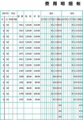 明细账贴花模板,明细账模版 -第3张图片-马瑞范文网