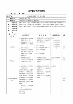 中小学足球课教案模板-第3张图片-马瑞范文网