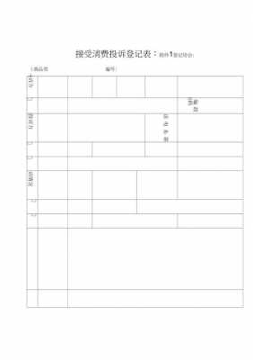  消费者投诉登记簿模板「消费者投诉登记簿模板下载」-第3张图片-马瑞范文网