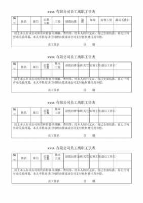 辞职工资清单模板怎么写-辞职工资清单模板-第3张图片-马瑞范文网