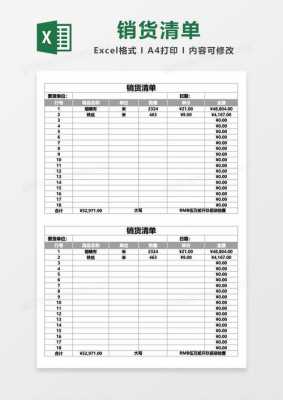 木门销货清单模板6,木门销货清单模板 -第3张图片-马瑞范文网