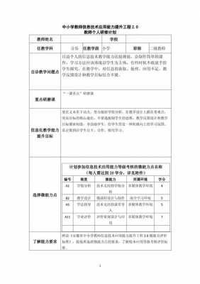 教师个人研修计划模板doc案例-第3张图片-马瑞范文网