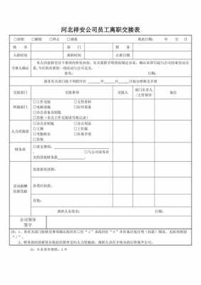 离职交接文档模板范文-第2张图片-马瑞范文网