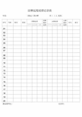 田径运动会成绩表模板_田径运动会成绩记录表-第2张图片-马瑞范文网