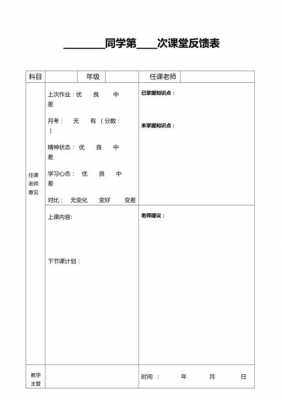 大学课堂反馈模板,大学上课情况反馈 -第1张图片-马瑞范文网