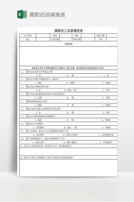 离职调查模板（离职调查模板图片）-第3张图片-马瑞范文网