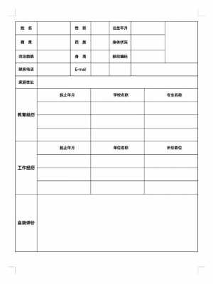 简历表模版 biaozhun简历模板-第3张图片-马瑞范文网