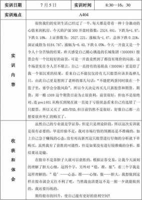 大学生实训日志模板及范文大全 大学生实训日志模板及范文-第2张图片-马瑞范文网