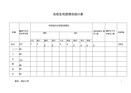 学业巩固率 巩固率学籍汇总表模板-第2张图片-马瑞范文网